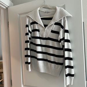 English factory striped sweater